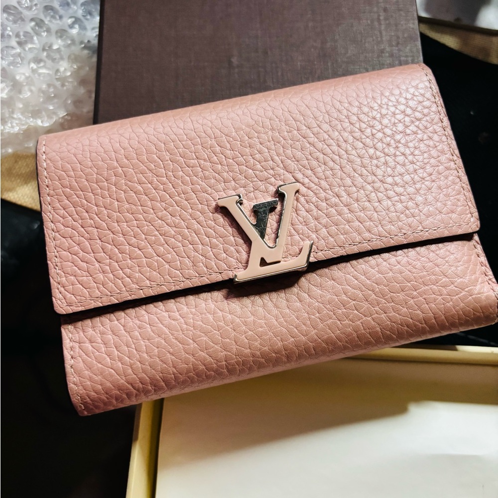 Louis Vuitton Blush Pink Leather Wallet